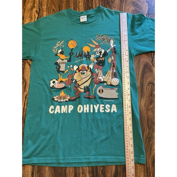 VTG ‘93 Looney Tunes/Camp Ohiyesa  T-Shirt Velva Sheen Sz M READ - Picture 8 of 13